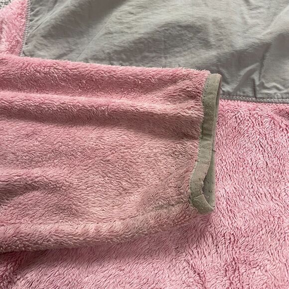 The North Face Fleece Jacket Kids Girls Medium Pink Gray Full Zip Outdoor Hiking - Picture 14 of 16